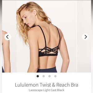 Lululemon Twist & Reach Bra Nulu Women’s 8 Wick Stretch Comfort Yoga Gym W2AO5S